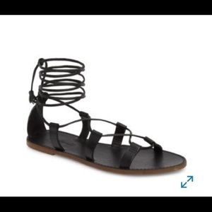Madewell Boardwalk Laceup Sandal Gladiator 10M